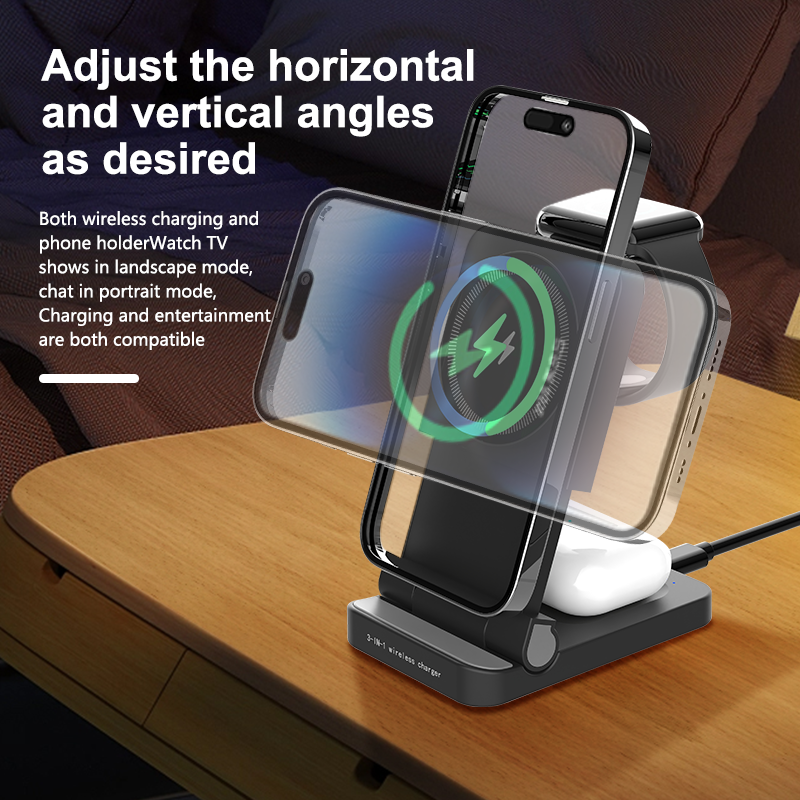 SENGiMC M02 Flodable 3-in-1 Magnetic Wireless Charger